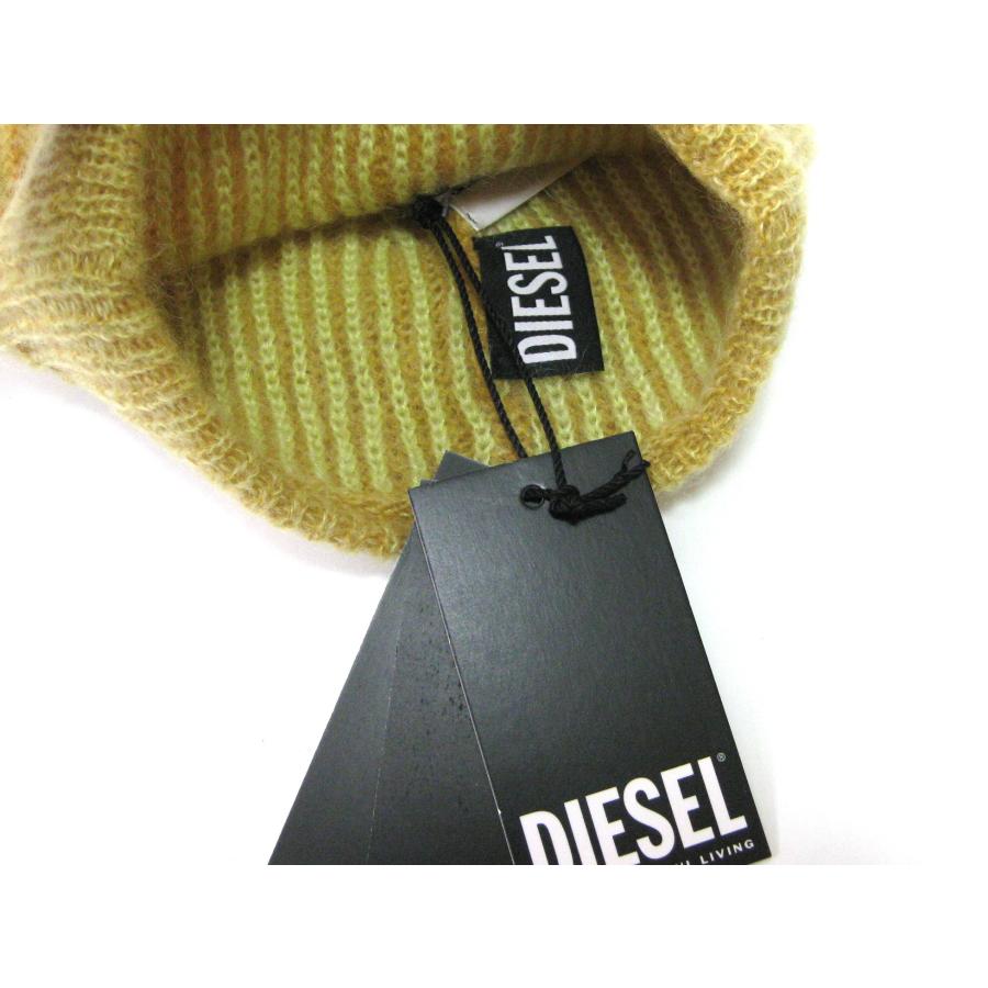 DIESEL ディーゼル ユニセックス モヘア混 ワンポイントロゴ ふわふわ ニットキャップ K-EDRO-MOHAIR-CAP フリーサイズ イタリア製｜otonanofudangi｜09