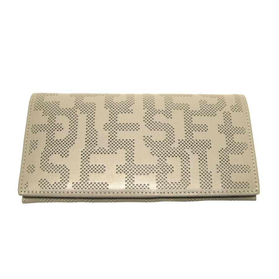 DIESEL パンチングレザー モノグラム柄 2Way 2つ折り長財布 DIESEL パンチングレザー モノグラム柄 2Way 2つ折り長財布