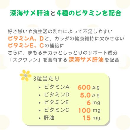初回お試し 50％OFFクーポン対象 肝油グミ ビタミンC・A・D・E配合 栄養補助食品 大人 子供 1袋60粒入 10袋セット 健康家族 スクワレン 深海サメ肝油 　_8