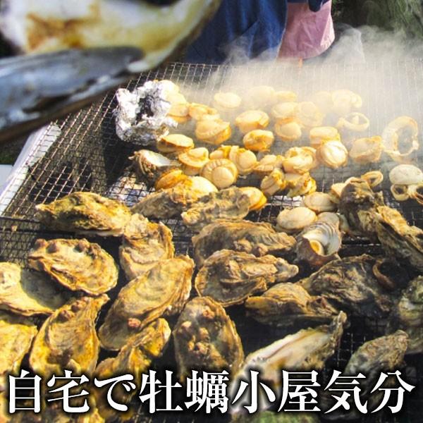 牡蠣のカンカン焼きセット（殻付き牡蠣20個入） 軍手・ナイフ付 殻付