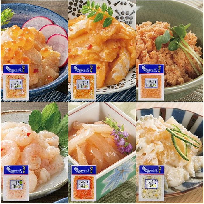 新潟の味6点セット サーモン塩辛 三幸 ご飯のお供 酒のアテ おつまみ