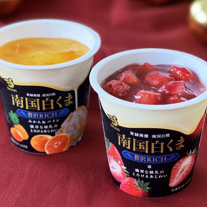 南国白くま 贅沢リッチ苺＆みかんパイン セット（計8個） アイス