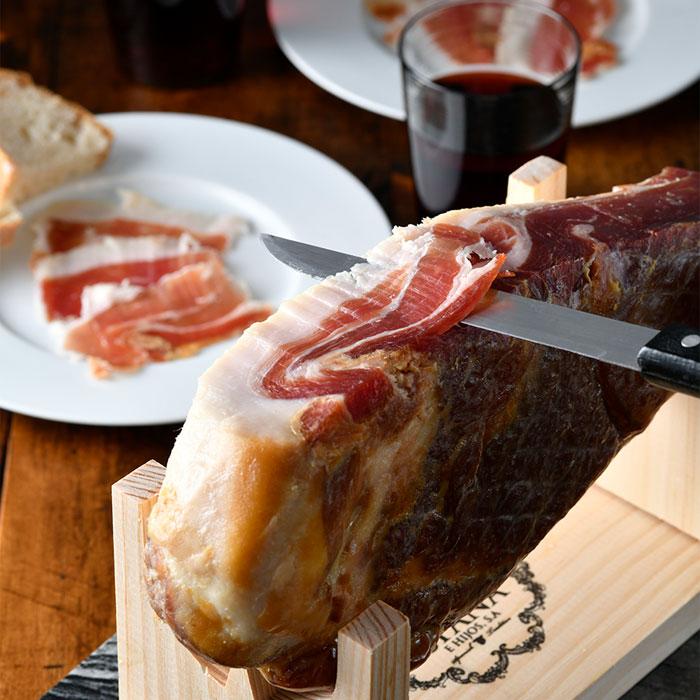 スペインクラブ ミニ・ハモン・セラーノ（台・ナイフ付）生ハム
