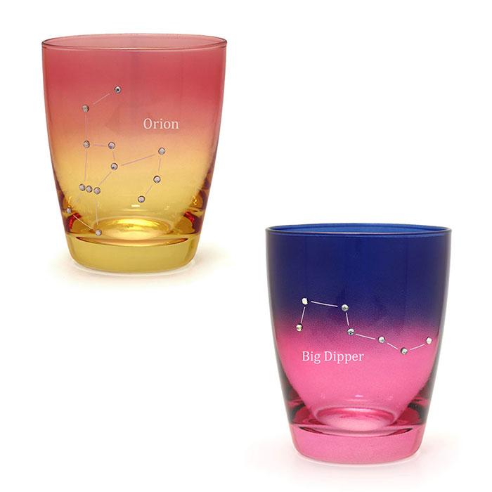 ほしぞらグラス（朝/オリオン座・朝/北斗七星） 星空 コップ グラス