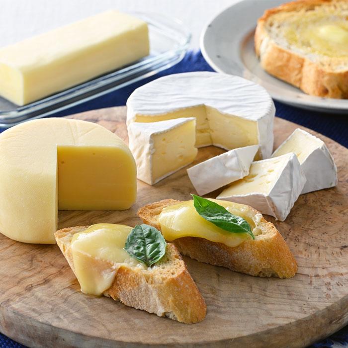 蒜山ジャージーのパンのお供セット ゴーダチーズ カマンベール バター