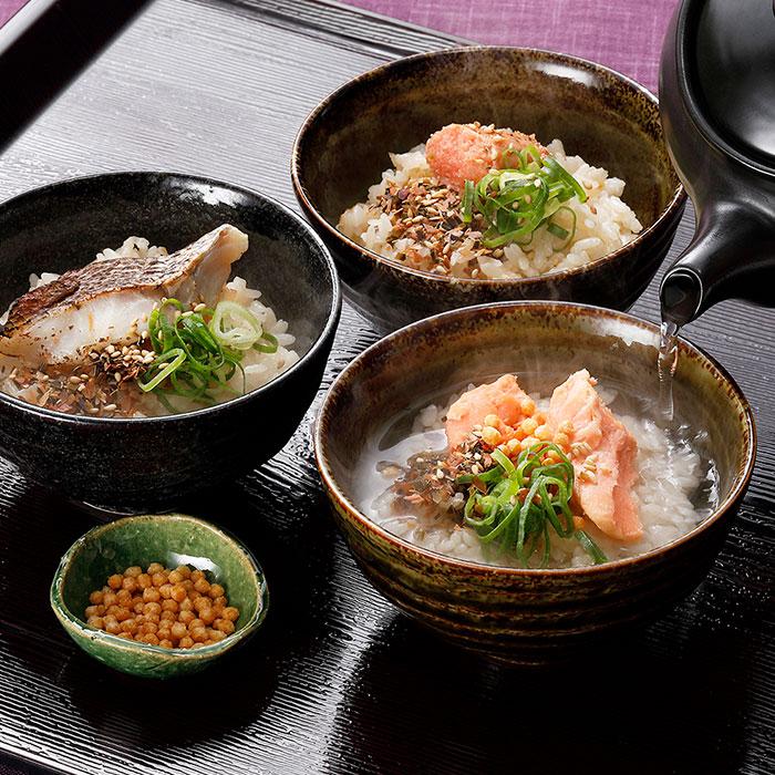 なだ万】 一膳だし茶漬けセット お茶漬け 出汁ご飯付き もち麦使用鮭