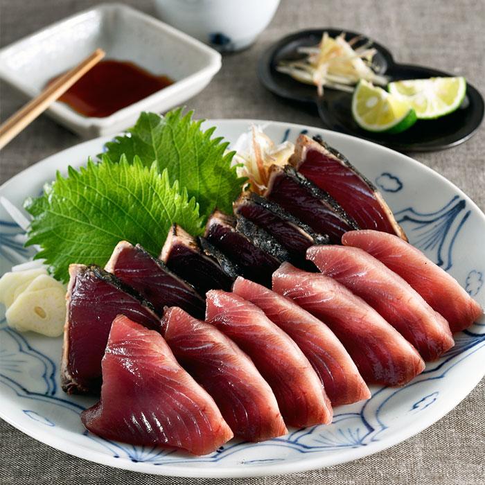 かつお一本釣り漁船『亀洋丸』お刺身用トロかつおとかつおタタキ かつお一本釣り漁船『亀洋丸』お刺身用トロかつおとかつおタタキ