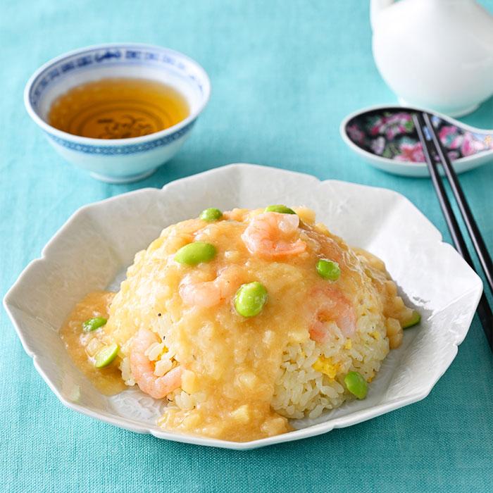 京、静華】宮本静夫監修 直火炒めのえび炒飯と蟹あんかけ丼のもと