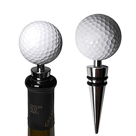 お手頃価格 斬新なワインボトルストッパー ゴルフの形 装飾ワインストッパー BGMAXUM Silver Ball Golf - その他インテリア雑貨、小物