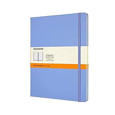 大人気新作  Ruled, Large, Extra Notebook, Classic Moleskine Hydrangea Cover Hard Blue, その他筆記用具
