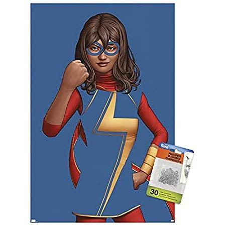 最適な価格 Ms. - Comics Marvel Marvel Pins Push with Poster Wall #7 Marvel Ms. - その他
