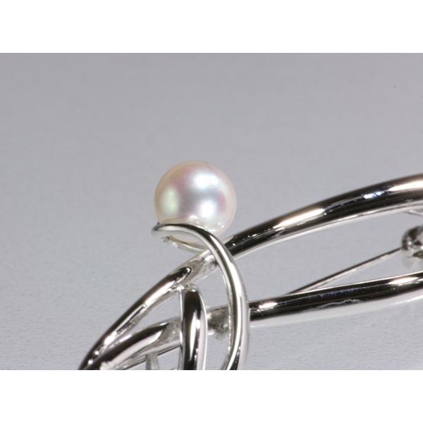 パール【OTOWA PEARL】 ブローチ 7.8mm あこや真珠 SV : 音羽パール 