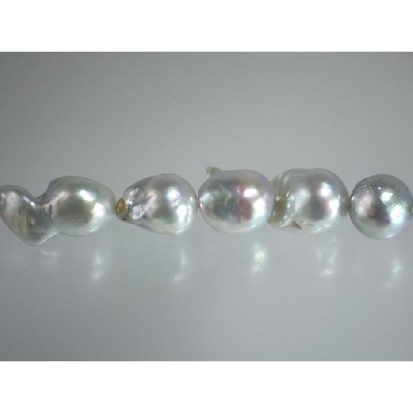 真珠 OTOWA PEARLgl0346 ネックレス 8.5-9mm あこや真珠 ナチュラルグレー 鬼バロック