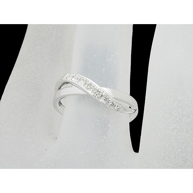 4℃（ヨンドシー） 音羽屋□ ダイヤモンド デザイン リング K18WG 10号