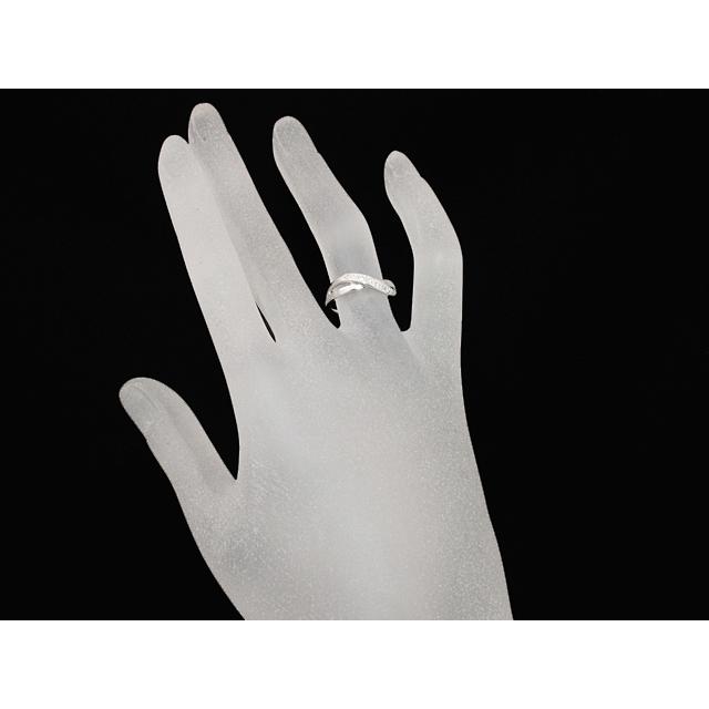 4℃（ヨンドシー） 音羽屋□ ダイヤモンド デザイン リング K18WG 10号