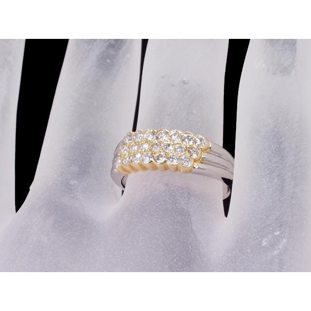 音羽屋□ ダイヤモンド/0.58ct Pt900/K18YG コンビカラー デザイン