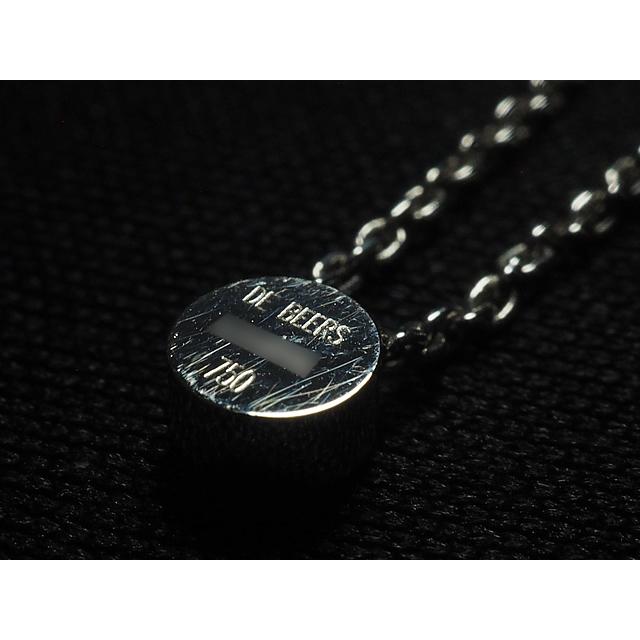 音羽屋□ デビアス DE BEERS ダイヤモンド K18WG ホワイトゴールド 1粒 