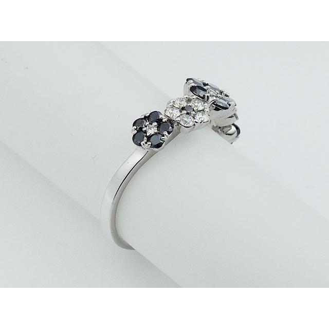 音羽屋□ ダイヤモンド/1.00ct K18WG ホワイトゴールド フラワー 