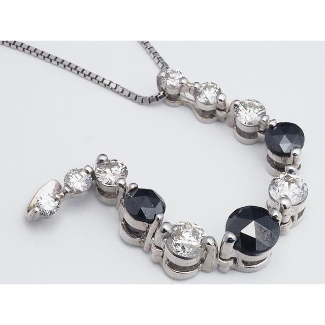音羽屋□ ダイヤモンド/0.66ct 0.68ct K18WG ブラックダイヤ 