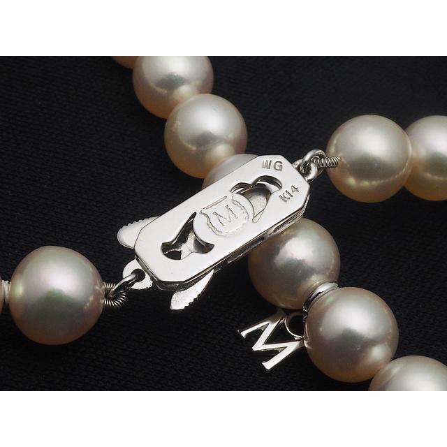 MIKIMOTO（ミキモト） 音羽屋□ パール/7.5〜8mm K14WG 真珠 ホワイト