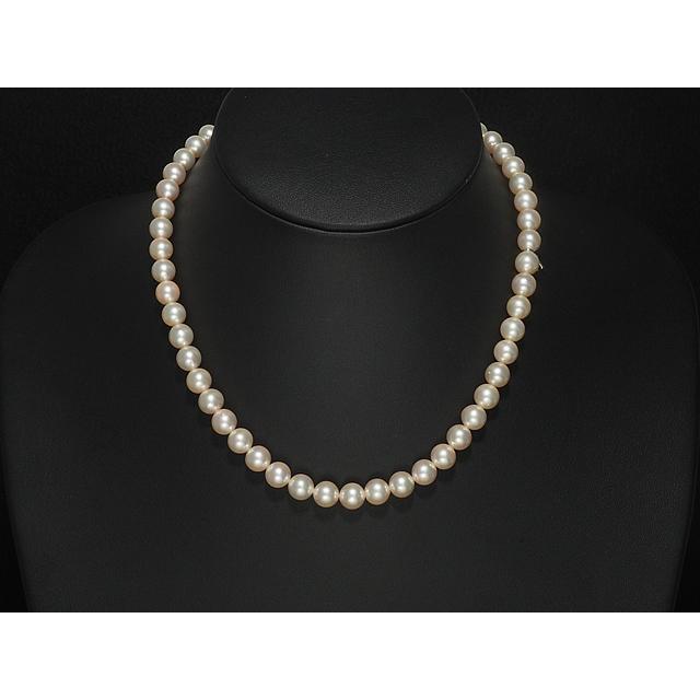 MIKIMOTO ミキモト 真珠 ペンダント K14WG MIKIMOTO 音羽屋□ ミキモト パール/7.5〜8mm K14WG 真珠