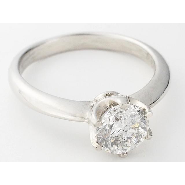 音羽屋□ H/I-1 ダイヤモンド/1.020ct Pt900 プラチナ 立爪リング 1粒 