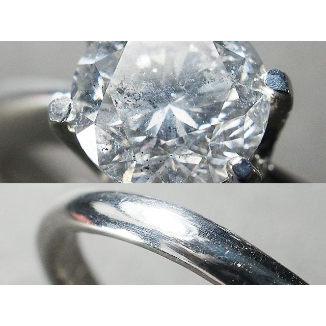 音羽屋□ H/I-1 ダイヤモンド/1.020ct Pt900 プラチナ 立爪リング 1粒 