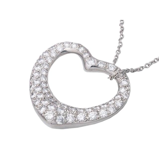 Tiffany & Co. ダイヤモンド オープンハート Elsa Peretti 音羽屋□ ティファニー TIFFANY&Co. ダイヤモンド Pt950