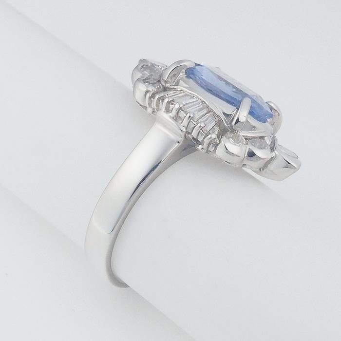 音羽屋□ ノーヒート 非加熱サファイア/2.37ct ダイヤ/1.37ct Pt900 