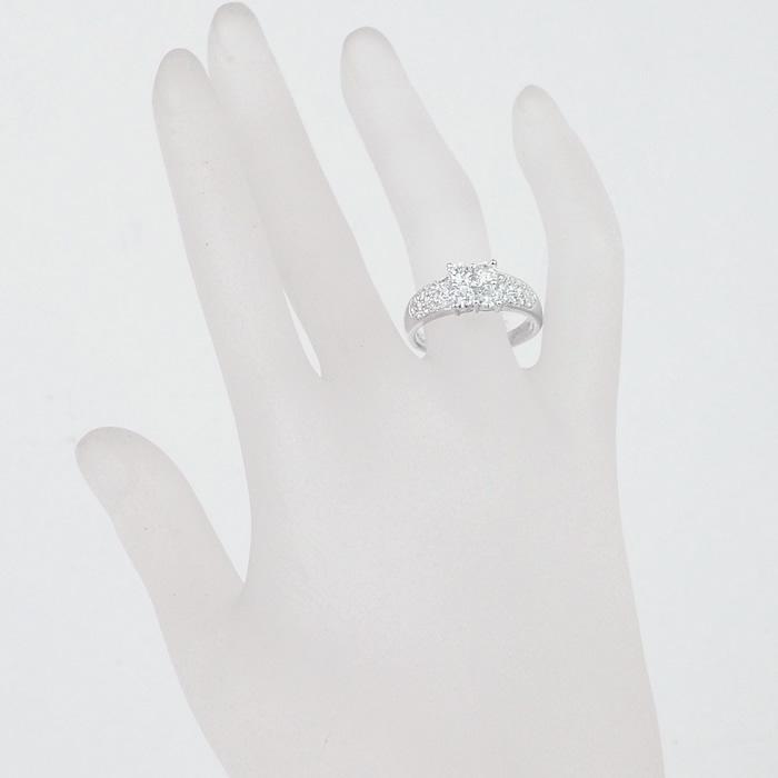 音羽屋□ ダイヤモンド/0.48ct 0.99ct Pt900 プラチナ デザイン リング  