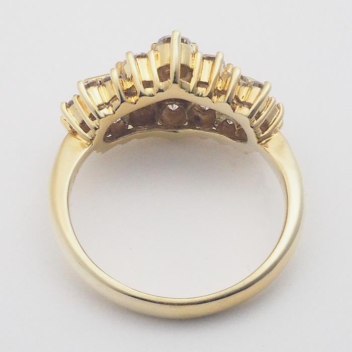 音羽屋□ ダイヤモンド/1.51ct K18YG イエローゴールド デザイン  