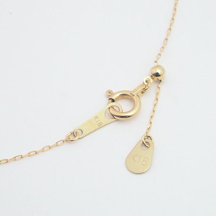 音羽屋□ ダイヤモンド/0.596ct 0.17ct K18YG デザイン ネックレス  