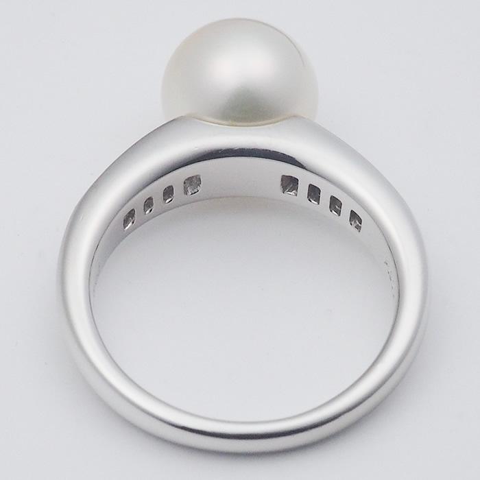 音羽屋□ あこや真珠 パール/9.3mm ダイヤ/0.33ct Pt900 デザイン