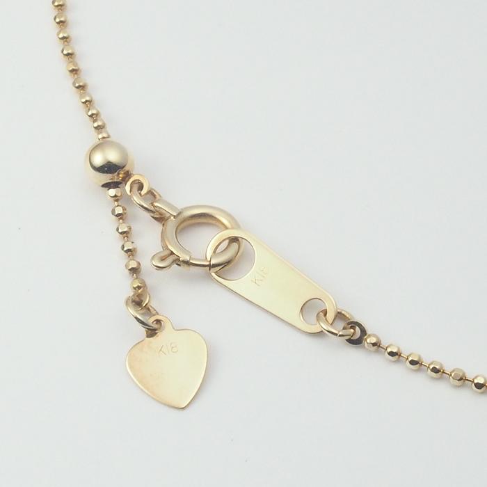 音羽屋□ ダイヤモンド/0.20ct K18YG デザイン ネックレス 仕上済