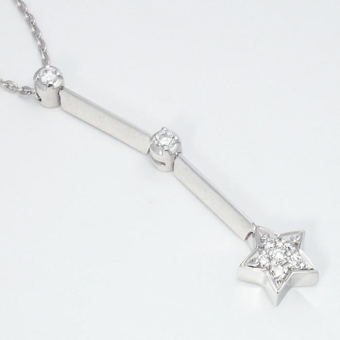 音羽屋□ スタージュエリー STAR JEWELRY ダイヤモンド/0.09ct K18WG 