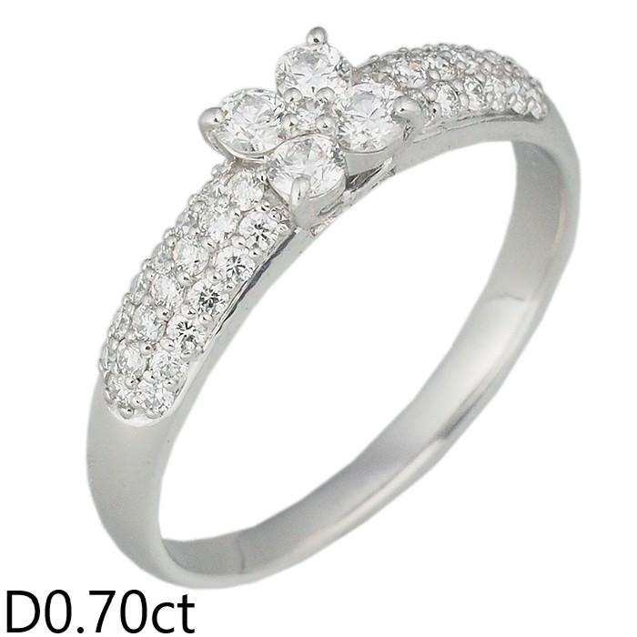 16/美品 ポンテヴェキオ K18WG ダイヤ計0.70ct リング 指輪 音羽屋□ ポンテヴェキオ Ponte Vecchio ダイヤモンド/0.70ct