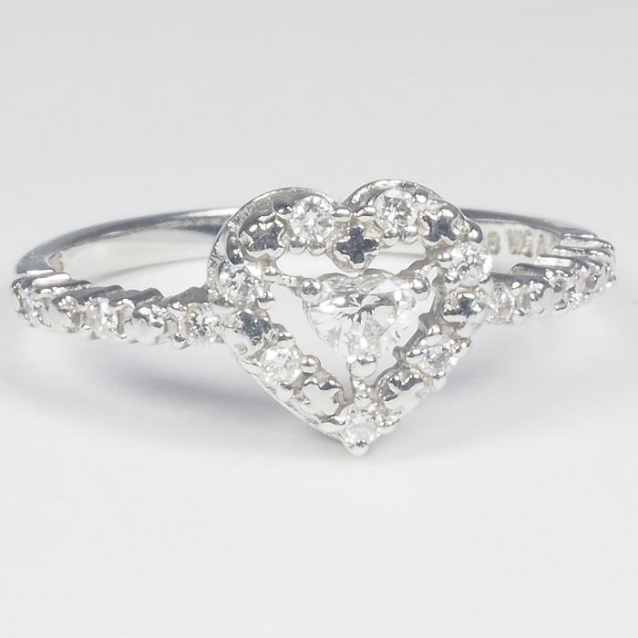 音羽屋□ アーカー AHKAH ダイヤモンド/0.20ct K18WG プリンセス 音羽屋□ アーカー AHKAH ダイヤモンド/0.20ct K18WG プリンセス