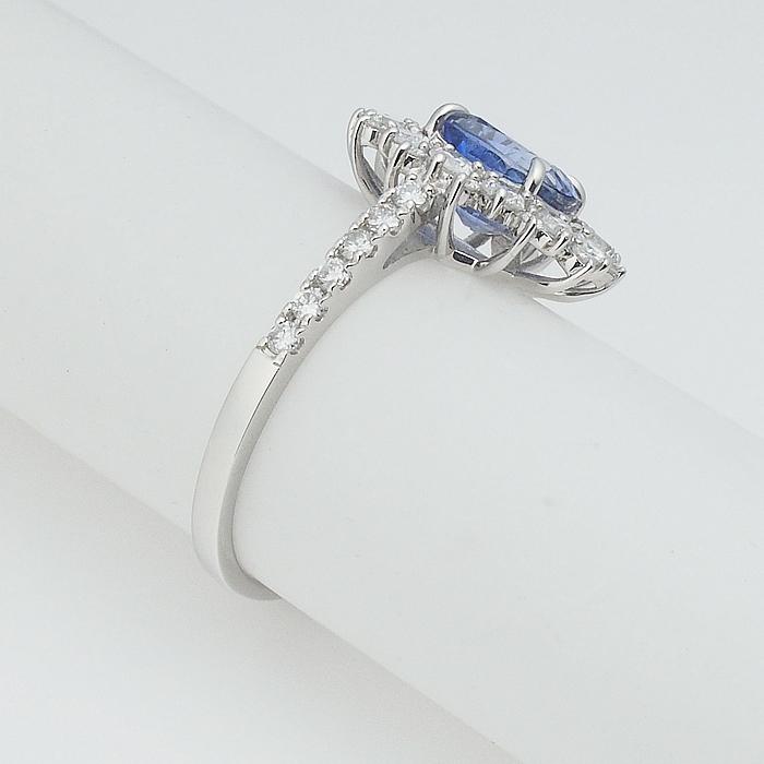 音羽屋□ スリランカ産 サファイア/1.98ct ダイヤ/0.71ct Pt950 