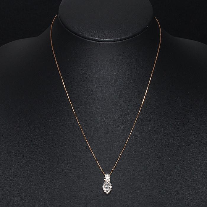 音羽屋□ ラソマ LA Soma ダイヤモンド/0.503ct 0.47ct K18PG デザイン 