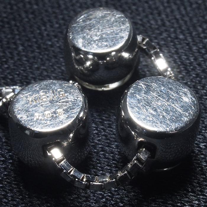 音羽屋□ ダイヤモンド/1.03ct K18WG デザイン ネックレス 仕上済 