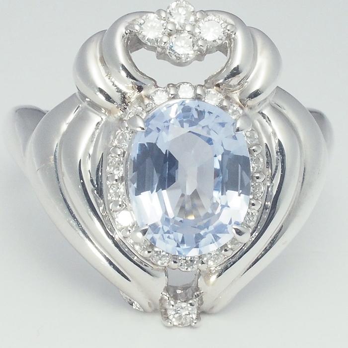 音羽屋□ ジュエリーマキ JEWELRY MAKI ノーヒート 非加熱サファイア 