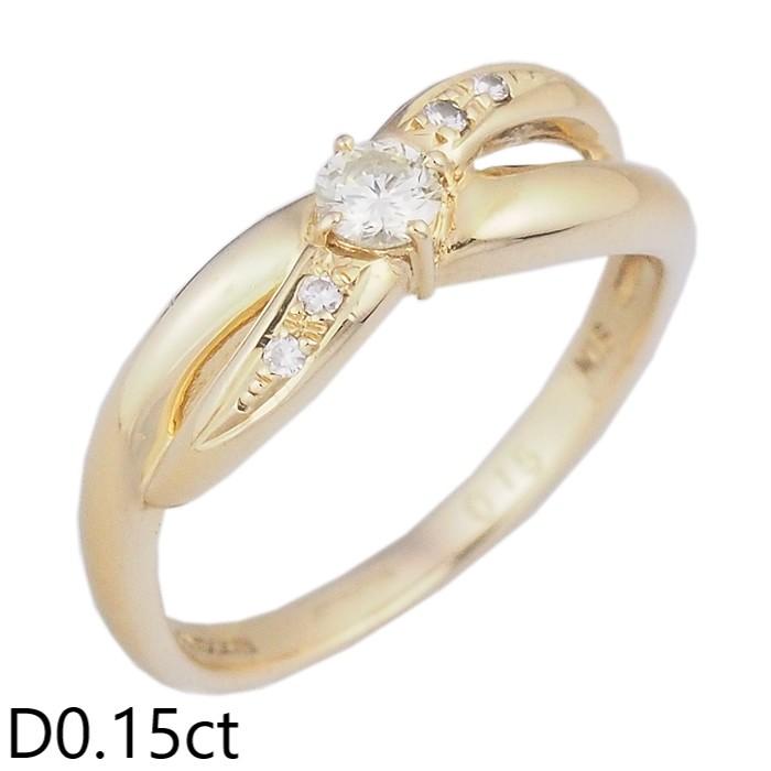 音羽屋□ ヴァンドーム青山 VENDOME AOYAMA ダイヤモンド/0.15ct K18YG  