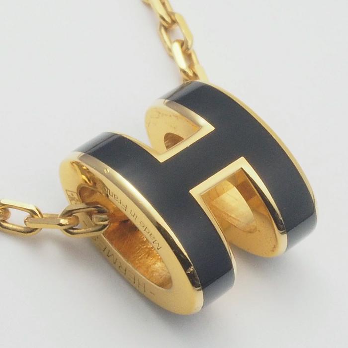 音羽屋□ エルメス HERMES ポップアッシュ ミニ ネックレス ゴールド