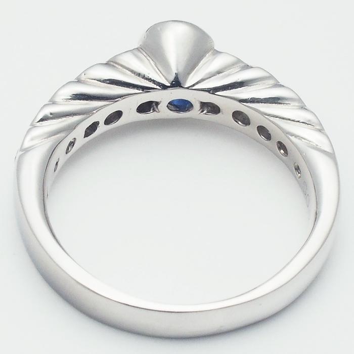 音羽屋□ サファイア/0.77ct ダイヤ/0.64ct Pt900 デザイン