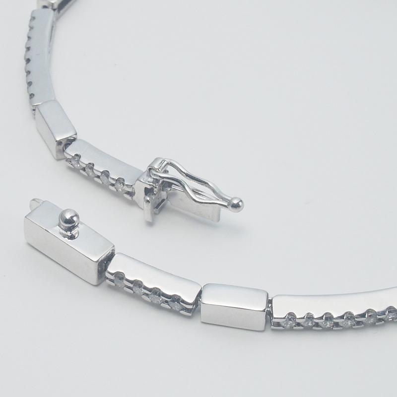 音羽屋□ デビアス DE BEERS ダイヤモンド/1.00ct K18WG LINE 