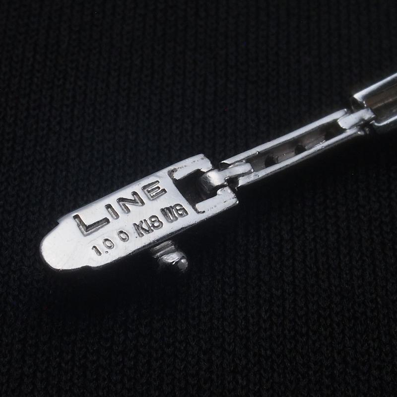音羽屋□ デビアス DE BEERS ダイヤモンド/1.00ct K18WG LINE 
