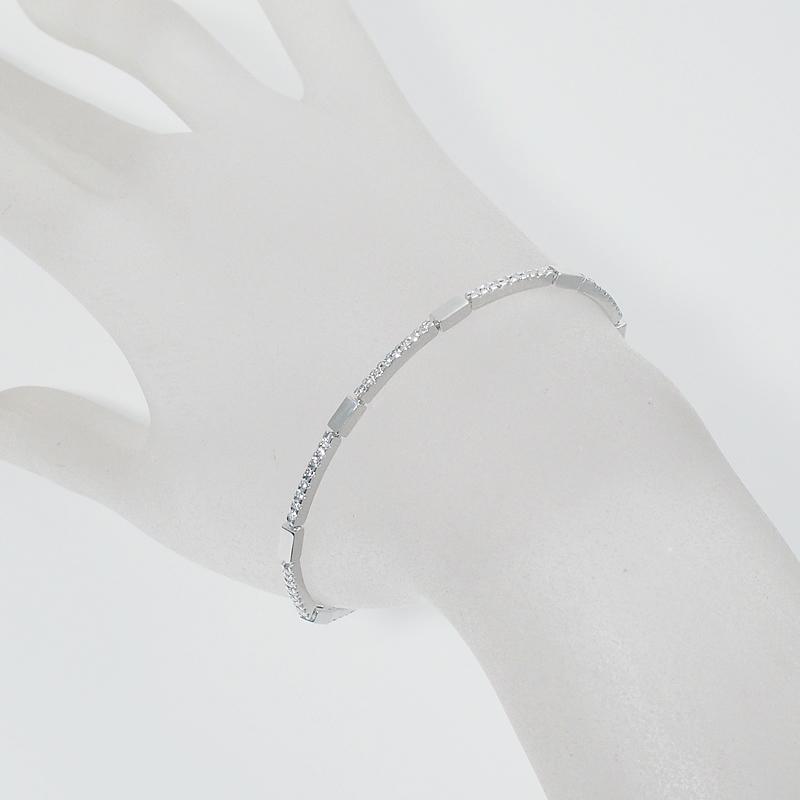 音羽屋□ デビアス DE BEERS ダイヤモンド/1.00ct K18WG LINE 