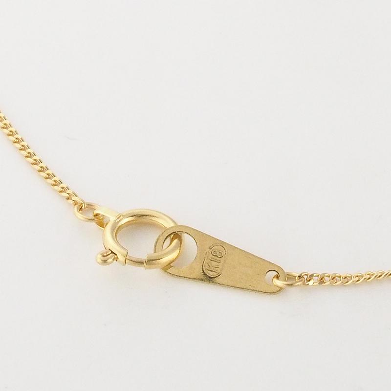 音羽屋■ サファイア/0.67ct ダイヤ/0.24ct K18YG デザイン ネックレス 仕上済【中古】_3