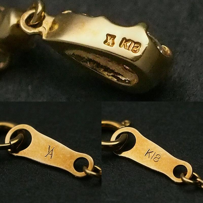 ヴァンドーム青山k18ネックレス 音羽屋□ ヴァンドーム青山 VENDOME AOYAMA ダイヤモンド K18YG