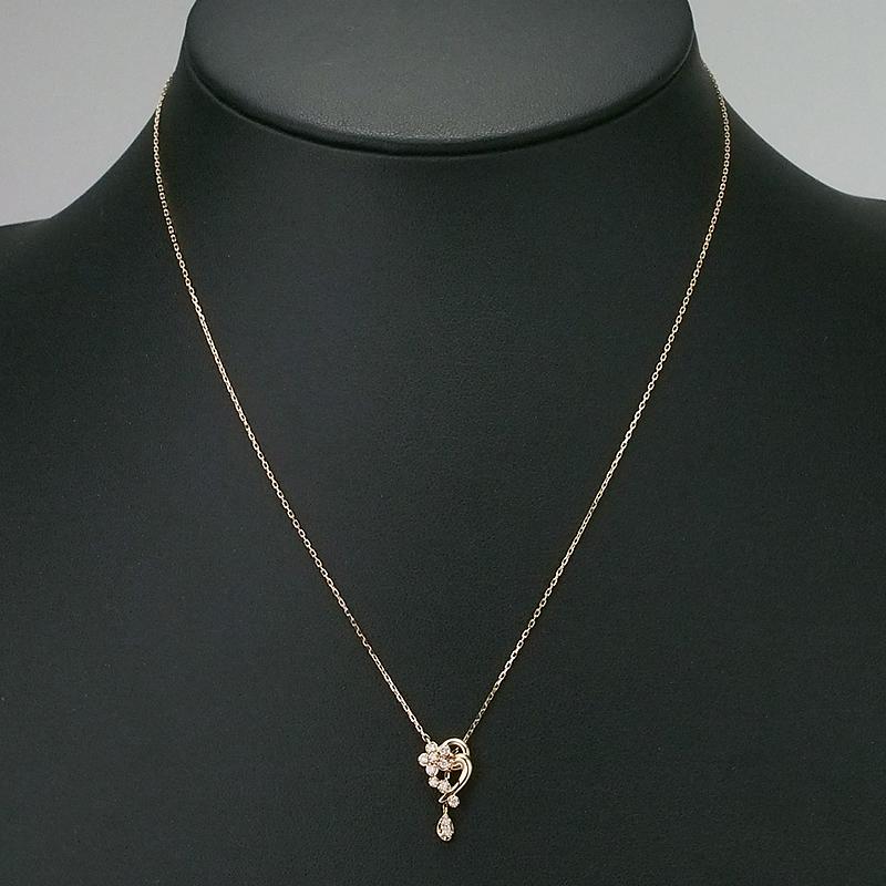 音羽屋□ ヴァンドーム青山 VENDOME AOYAMA ダイヤモンド K18PG ハート